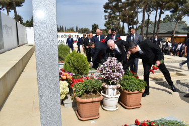 Yasamal rayonunda Anım Günündə şəhidlərimiz yad edilib