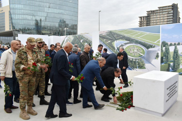 Yasamal rayonunda Anım Günündə şəhidlərimiz yad edilib