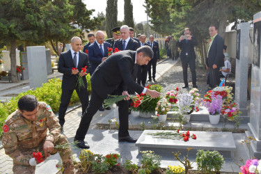 Yasamal rayonunda Anım Günündə şəhidlərimiz yad edilib