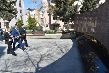 Yasamal rayon ictimaiyyəti 31 Mart-Azərbaycanlıların soyqırımı gününü qeyd edir