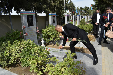 Yasamal rayonunda Anım Günündə şəhidlərimiz yad edilib