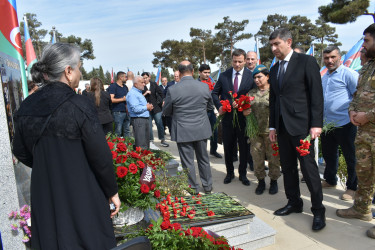 Yasamal rayonunda Anım Günündə şəhidlərimiz yad edilib