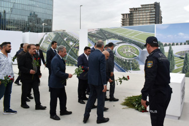 Yasamal rayonunda Anım Günündə şəhidlərimiz yad edilib