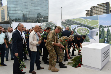 Yasamal rayonunda Anım Günündə şəhidlərimiz yad edilib