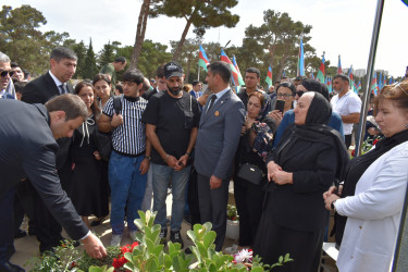 Yasamal rayonunda Anım Günündə şəhidlərimiz yad edilib