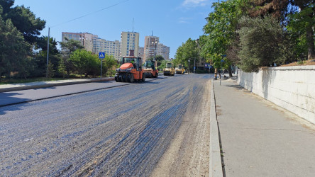 Yasamal rayonunda yolların asfaltlanması və təmiri
