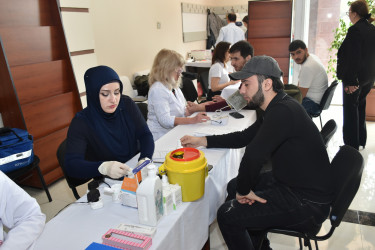 Yasamal rayonunda “Talassemiyasız həyat naminə” qanvermə aksiyası keçirildi