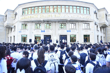 15 sentyabr – Bilik Günü münasibətilə Akademik Zərifə Əliyeva adına liseydə yeni tədris ilinin başlanmasına həsr olunmuş tədbir keçirilib