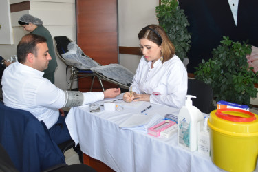 Yasamal rayonunda “Talassemiyasız həyat naminə” qanvermə aksiyası keçirildi