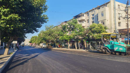 Yasamal rayonunda yolların asfaltlanması və təmiri