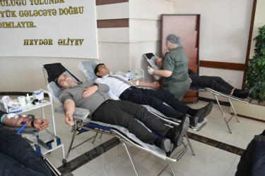 Yasamal rayonunda “Talassemiyasız həyat naminə” qanvermə aksiyası keçirildi