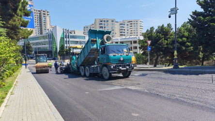 Yasamal rayonunda yolların asfaltlanması və təmiri