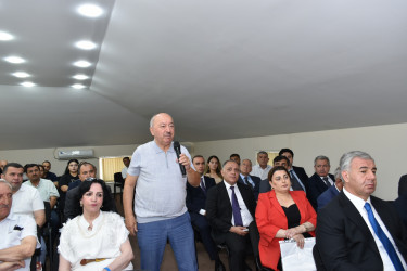 Sakinlərin müraciətləri diqqət mərkəzində: Yasamal rayonunda növbəti səyyar qəbul keçirilib