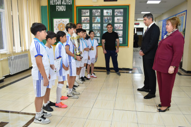 “Zəfərindən güc al” adlı ABAD məhəllələrarası minifutbol turnirində Bakı şəhəri üzrə 1-ci yerin Yasamal komandası tutub