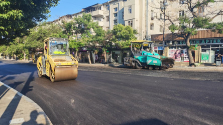 Yasamal rayonunda yolların asfaltlanması və təmiri