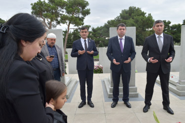 Yasamal rayonunda şəhid Hüseyn Tağıyevin anım mərasimi keçirilib
