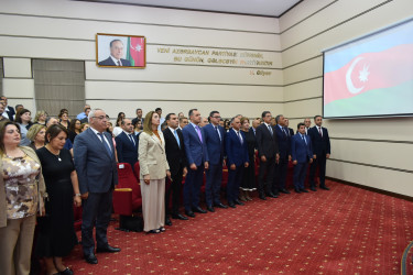 Yasamal rayonunda "Milli suverenlik və neft strategiyası” mövzusunda tədbir keçirilib