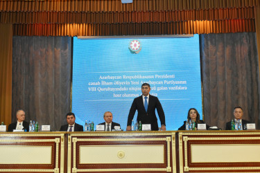 Yasamal rayonunda Prezident İlham Əliyevin Yeni Azərbaycan Partiyasının VIII Qurultayındakı nitqindən irəli gələn vəzifələr müzakirə olunub