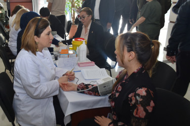 Yasamal rayonunda “Talassemiyasız həyat naminə” qanvermə aksiyası keçirildi