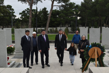Yasamal rayonunda şəhid Hüseyn Tağıyevin anım mərasimi keçirilib