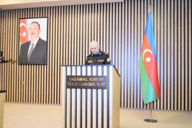 Yasamal rayonunda mülki müdafiə və yanğın təhlükəsizliyinə dair müşavirə keçirilib