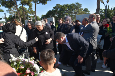 Yasamal rayonunda şəhid Nurlan Mustafayevin anım mərasimi keçirilib