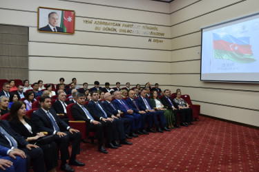Yasamal rayon ictimaiyyəti Müstəqillik Gününü qeyd edir
