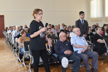Başçı sakinlərlə görüşdü, müraciət, təklif və şikayətləri qəbul etdi