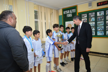 “Zəfərindən güc al” adlı ABAD məhəllələrarası minifutbol turnirində Bakı şəhəri üzrə 1-ci yerin Yasamal komandası tutub