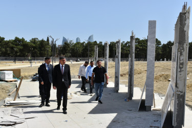 Yasamal RİH-in başçısı İkinci Fəxri Xiyabanda aparılan işlərlə tanış olub