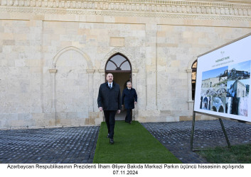 Azərbaycan Respublikasının Prezidenti İlham Əliyev Bakıda Mərkəzi Parkın üçüncü hissəsinin açılışında iştirak edib