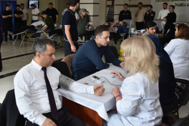 Yasamal rayonunda “Talassemiyasız həyat naminə” qanvermə aksiyası keçirildi