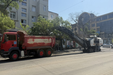 Yasamal rayonunda yolların asfaltlanması və təmiri