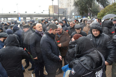Yasamal rayon ictimaiyyəti  20 yanvar şəhidlərini yad edib