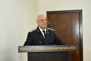 Yasamalda Prokurorluq işçilərinin peşə bayramı qeyd edilib
