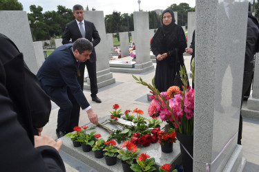 Yasamal rayonunda şəhid Hüseyn Tağıyevin anım mərasimi keçirilib