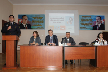“Narkomaniya ümumbəşəri bəladır” mövzusunda maarifləndirici tədbir keçirilib
