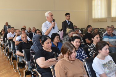 Başçı sakinlərlə görüşdü, müraciət, təklif və şikayətləri qəbul etdi