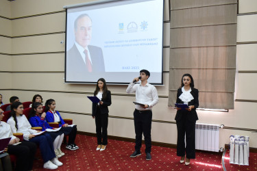 Ümummilli liderin xatirəsinə həsr olunmuş müsabiqə həyata keçirilib
