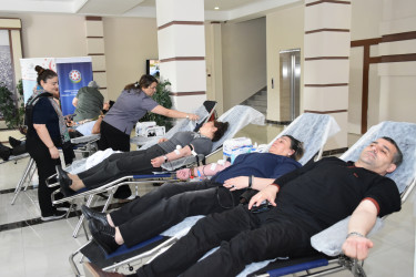 Yasamal rayonunda “Talassemiyasız həyat naminə” qanvermə aksiyası keçirildi