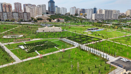 Azərbaycan Respublikasının Prezidenti İlham Əliyev Bakıda Mərkəzi Parkın üçüncü hissəsinin açılışında iştirak edib