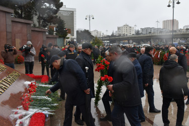 Yasamal rayon ictimaiyyəti  20 yanvar şəhidlərini yad edib