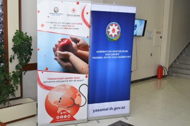 Yasamal rayonunda “Talassemiyasız həyat naminə” qanvermə aksiyası keçirildi