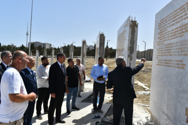 Yasamal RİH-in başçısı İkinci Fəxri Xiyabanda aparılan işlərlə tanış olub