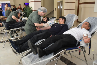 Yasamal rayonunda “Talassemiyasız həyat naminə” qanvermə aksiyası keçirildi