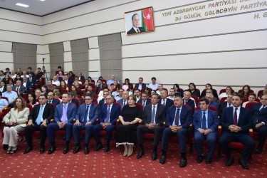 Yasamal rayonunda "Milli suverenlik və neft strategiyası” mövzusunda tədbir keçirilib