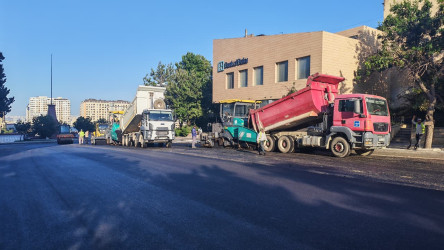 Yasamal rayonunda yolların asfaltlanması və təmiri
