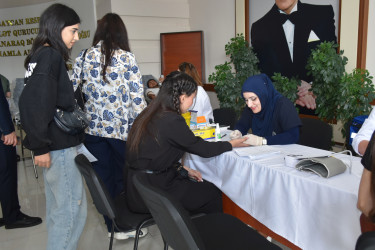 Yasamal rayonunda “Talassemiyasız həyat naminə” qanvermə aksiyası keçirildi