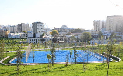 Azərbaycan Respublikasının Prezidenti İlham Əliyev Bakıda Mərkəzi Parkın üçüncü hissəsinin açılışında iştirak edib