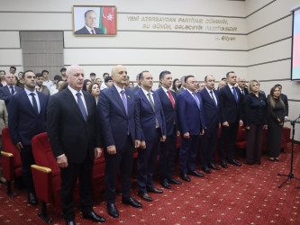 Yasamal rayonunda “23 İl: Milli maraqların qorunması və dövlətçilik strategiyası” mövzusunda tədbir keçirilib